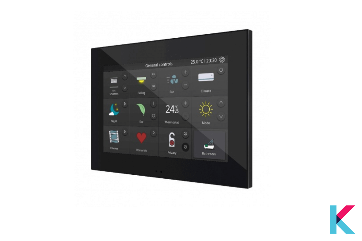 ZENNIO Z70 is a color capacitive touch panel with a 7” display