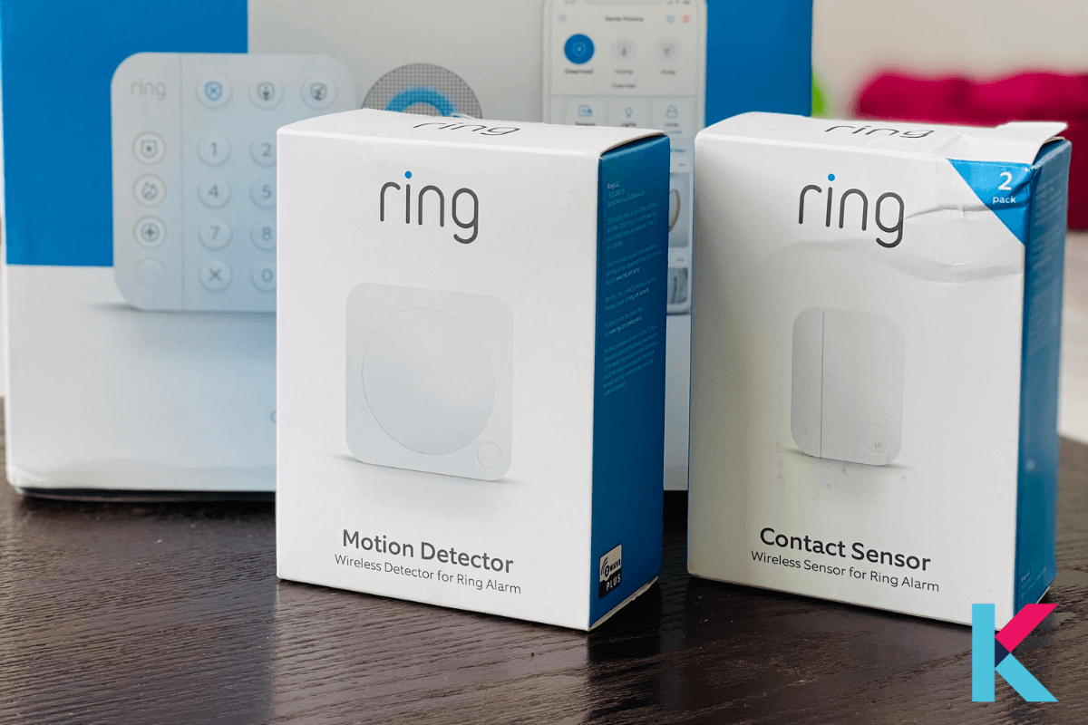 Motion Detector has a slimmer profile like the keypad with a button and light indicator