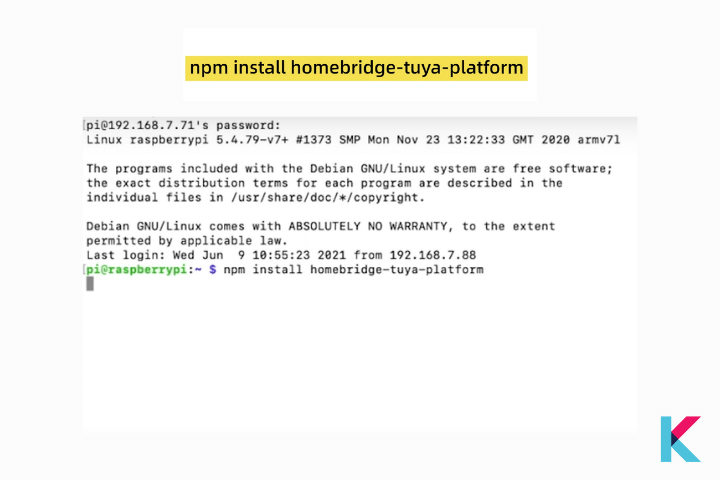 npm install homebridge tuya-platform