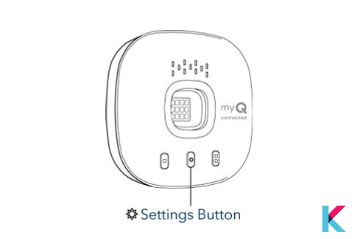 Setting Button of myQ opener