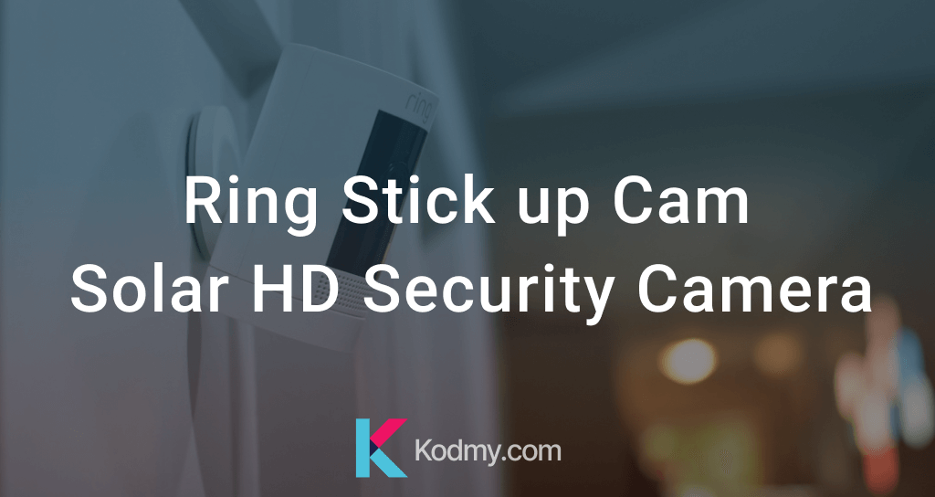 Ring Stick up Cam Solar HD Security Camera