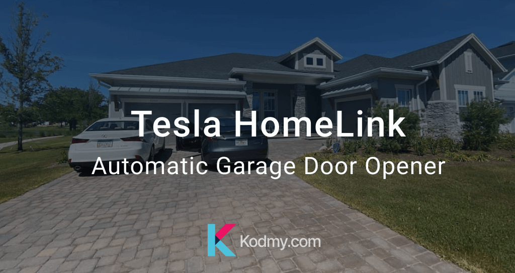 Tesla HomeLink - Automatic Garage Door Opener for Tesla