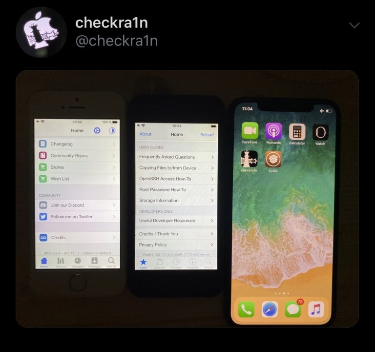 checkra1n jailbreak latest update